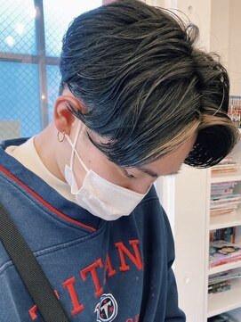 レタッチバイフィフス(RETOUCH by fifth) センターパートカルマパーマワンカールパーマ韓国ヘアガイルヘア