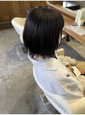切りっぱなしボブ