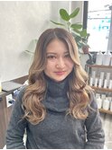 ブリーチなしカラー/韓国風/外国人風/堺東
