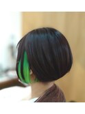 ミニボブ/イヤリンググリーン