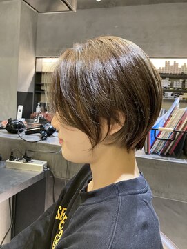 クロワ(croix) 【croix】オトナヌーディーボブ×アッシュベージュカラー