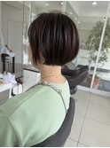 ショートカット×ひし形ショートボブ×前髪あり20代30代40代