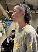 bibito メンズ刈り上げウルフ　ネオソバージュパーマ