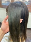 20代30代　ブリーチなし透明感◎オリーブアッシュ アースカラー