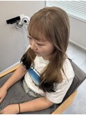 ミルクティーベージュ×ダークブラウン