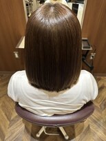 エイクス ヘア デザイン×美髪クリニック 千葉(AQs hair design)&nbsp;くびれヘア/アプリコットオレンジ/夏/髪質改善[千葉駅]