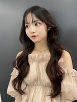 ロンドアンメゾン 原宿(Lond un Maison.)&nbsp;くびれヘア/アプリコットオレンジ/ハイライトカラー/ミディアム