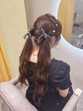 ヘア サロン クラン ソア 心斎橋店(hair salon clan soar) 編み込みツインテール