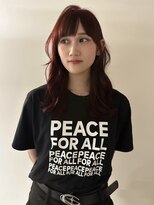 ノラ シブヤ(NORA)&nbsp;ボルドー ブリーチなしカラー 暖色カラー レッドカラー