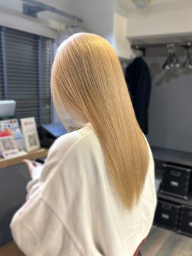 抜きっぱなしブロンド/レイヤー/ストレート