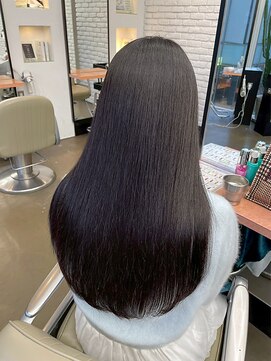 【DIFINO 青山】グレージュ/ストレート/艶髪/ロング