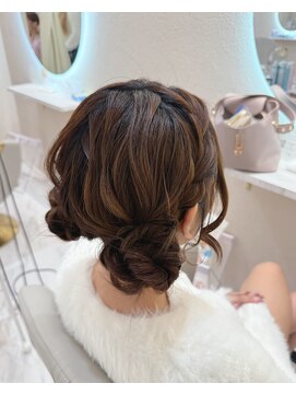 ツインお団子/心斎橋ヘアセット