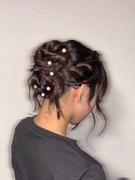 スタジオノブ(Studio nob) ヘアセット/編み込み/リボンヘア/イベントヘア/着物ヘア