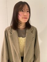 ヘアーアイストゥーレ(HAIR ICI TRE)&nbsp;透明感カラーワンカラーブラウンマロン顔周りレイヤー