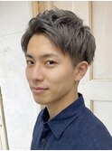 アッシュグレー/メンズ/ショート