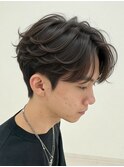 宇都宮メンズカットメンズパーマフェザーパーマセンターパート