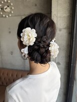 ヘアーアンドメイク ファット(Hair&Make PHAT)&nbsp;編み込みフラワーアレンジ