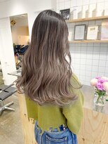 エンネ 新宿(enne) バレイヤージュ/グラデーション/ラベンダーグレージュ/