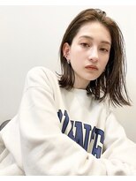 ベル 銀座並木通り店(Belle)&nbsp;短すぎるショートが苦手な方へ前髪なしの長めボブ【銀座】