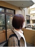 人生初カラーはイルミナカラーで艶やんボブ
