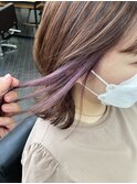 【REJOICE hair】ピンクパープル×イヤリングカラー☆