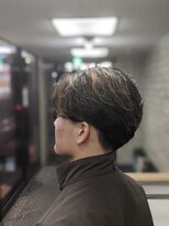 ヒロギンザ 新橋日比谷口店(HIRO GINZA)&nbsp;ニュアンスパーマで作るセンターパートスタイル