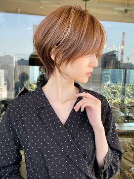 バンプ ギンザ(BUMP GINZA) くびれショート/マロンブラウン/大人ショートボブ／山口