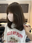 レイヤーカットハイライトショートヘアイルミナカラーオージュア