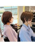 前下がりショート/前髪/絶壁解消/小顔効果/30代/40代【橋本】