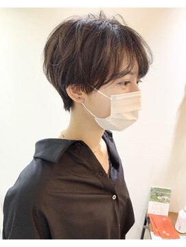 ルックアット(Look at) 【Look at】20代30代40代パーマ風マッシュショート