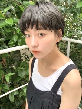 ファイブシーン アオヤマ(5SCENE AOYAMA) マッシュショートカット前髪あり20代30代40代50代