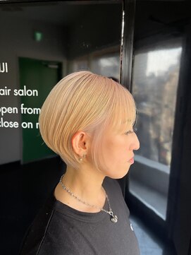 キジ(KIJI) ★丸みショート×ホワイトミルクティー★