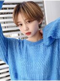 ウェットヘア オリーブベージュ×髪質改善ダブルカラー×横浜