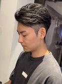 刈り上げセンターパートフェザーパーマサーフカールn