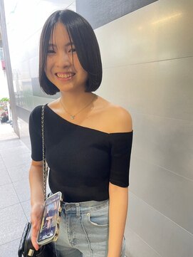 ガリカ 大名(Gallica) 【恒吉佐央理】顔まわりレイヤーに乾かすだけでまとまるボブ