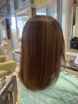 ビス ヘア アンド ビューティー 西新井店(Vis Hair＆Beauty)&nbsp;大人可愛い艶カラーカーキベージュブラウンハイライト