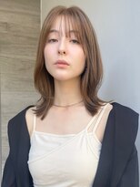 トルネード(TORNADO) 面長 ミディアムレイヤー オリーブブラウン M20251021