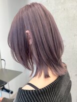 エリマ 横浜西口(elima)&nbsp;横浜西口イルミナカラー顔周りレイヤーカットラベンダーブラウン