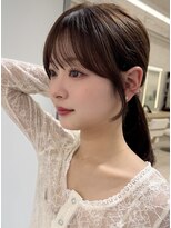 エジョン 三鷹店(Aejon)&nbsp;三鷹レイヤーカット韓国ダブルカラー顔周り前髪カットボブ