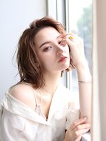 テラス 福島(Terrace) 大人可愛い20代30代40代50代小顔ウルフレイヤー丸みショートボブ