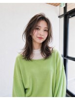 ヘアデザイン ステラ(hair design sTella)&nbsp;無造作ニュアンス6：4鎖骨下ミディアム