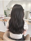 艶感ナチュラルダークブラウン×ロングワンレンス
