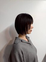 ヘアメイクボッカ(hair make Bokka)&nbsp;顔周りレイヤー×黒髪ショートボブ