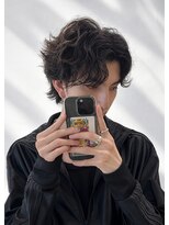 ディータ(Dita)&nbsp;色気ルーズサーフカールメンズミディアムパーマ大宮メンズパーマ