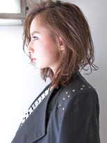 パティオンツー(PATIONN2)&nbsp;無造作外ハネほつれ毛束感抜け感レイヤーエアリーミディアムロブ