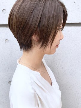 モリオ フロム ロンドン 成増店 大人センシュアルショート_アッシュブラウン，オフィスコンサバ