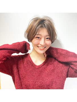 ラナ 渋谷(Lana) 【Chill】かわいい季節のピンクベージュクールショートボブルフ