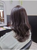 ブラウン×極細ハイライト