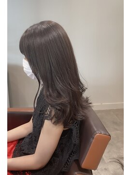 ネイヴィル オモテサンドウ(navile omotesando) ☆ブリーチなしミルクティーグレージュロング☆