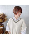 ショートウルフ/ウルフヘア/ウルフボブ/インナーカラー
